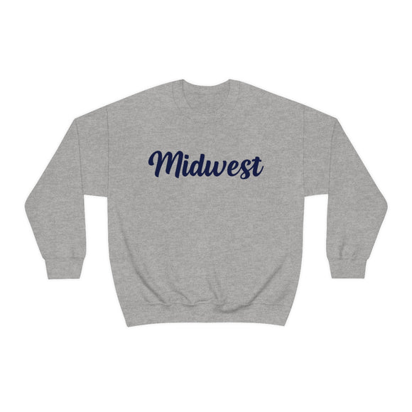Midwest Sweatshirt - Script Crewneck Unisex Midwest Sweatshirt