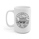 Nebraska Mug - State Design White Ceramic Nebraska Mug (11oz & 15oz)-1