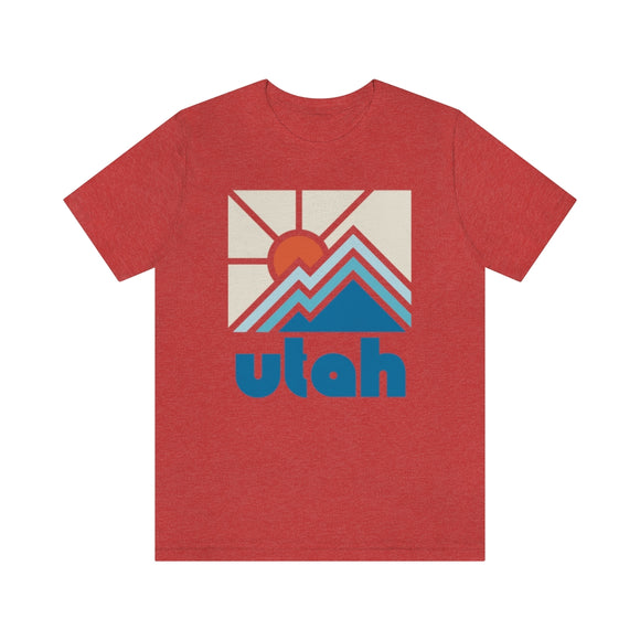 Utah Shirt, Utah Retro T-Shirt, Colorful Utah tee, Utah Mountain Shirt