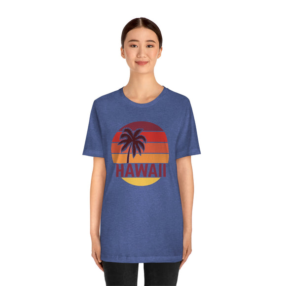 Hawaii T-Shirt - Retro Palm Tree Unisex Hawaii Shirt