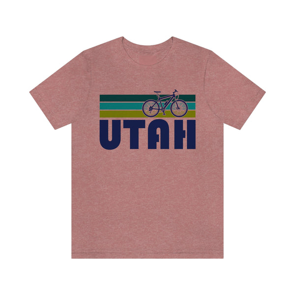 Utah T-Shirt - Retro Mountain Bike Adult Unisex Utah T Shirt