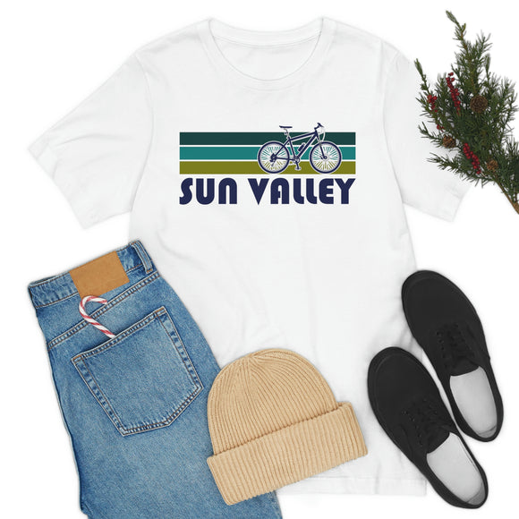 Sun Valley T-Shirt - Retro Mountain Bike Adult Unisex Sun Valley, Idaho T Shirt