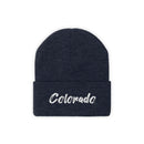 Colorado Beanie - Adult Embroidered Colorado Knit Hat-17