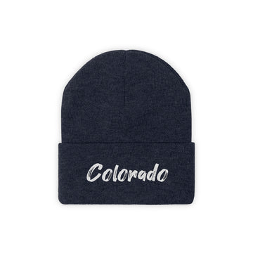 Buy true-navy Colorado Beanie - Adult Embroidered Colorado Knit Hat