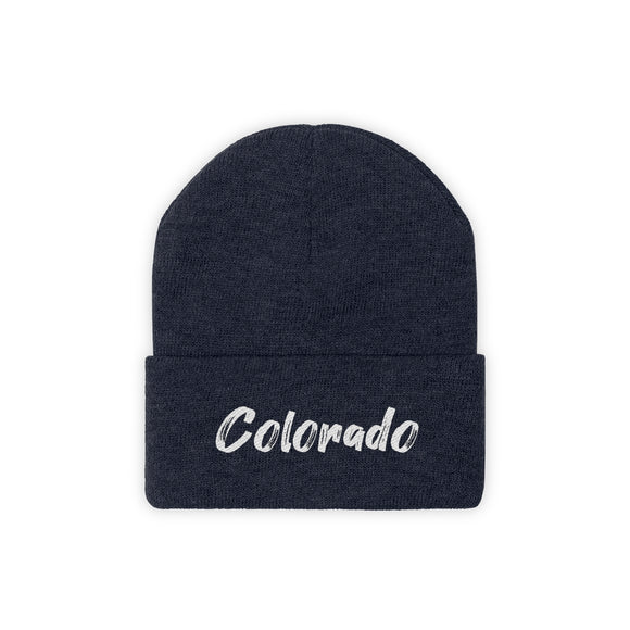 Colorado Beanie - Adult Embroidered Colorado Knit Hat