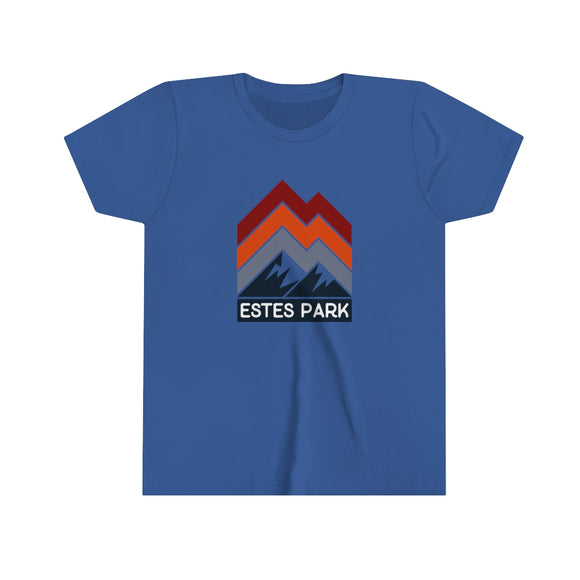 Estes Park Youth T-Shirt - Mountain Lines Colorado Kid's TShirt