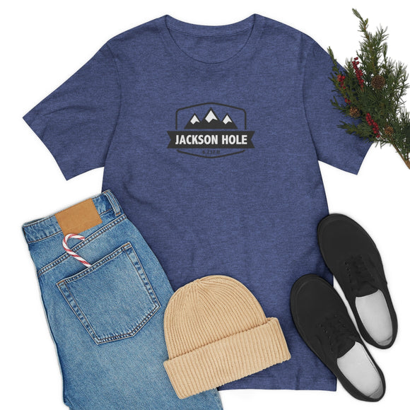 Jackson Hole, Wyoming T-Shirt - Altitude Badge Unisex Jackson Hole Shirt