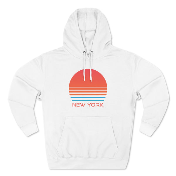 Premium New York Hoodie - Retro 80s Unisex Sweatshirt