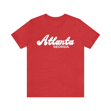 Buy heather-red Atlanta, Georgia T-Shirt - Retro Unisex Atlanta T Shirt