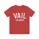 Vail, Colorado Shirt - Paint Text Unisex Vail T-Shirt-1