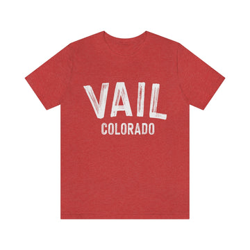 Vail, Colorado Shirt - Paint Text Unisex Vail T-Shirt