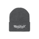 Maryland Beanie - Adult Hand Lettered Embroidered Maryland Knit Hat-5
