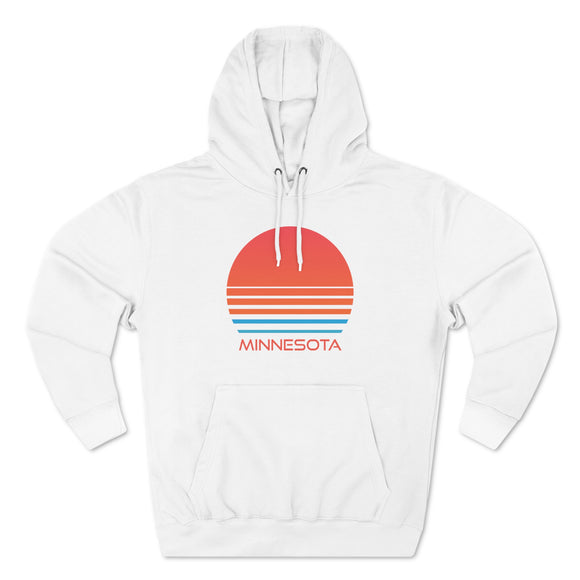 Premium Minnesota Hoodie - Retro 80s Unisex Sweatshirt
