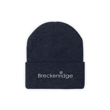Buy true-navy Breckenridge, Colorado Knit Beanie - Adult Embroidered Snowflake Breckenridge Knit Hat