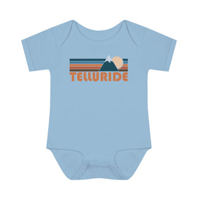Telluride Baby Bodysuit - Retro Mountain Telluride, Colorado Baby Bodysuit