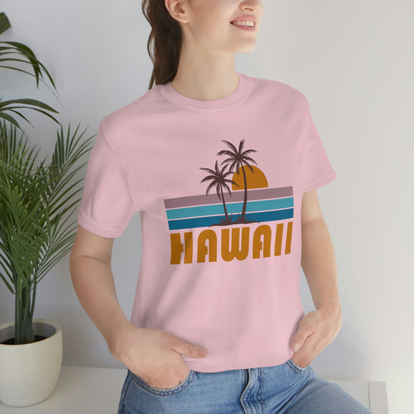 Hawaii T-Shirt - Retro Palm Tree Unisex Hawaii Shirt