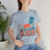 Kauai, Hawaii T-Shirt - Retro Palm Tree & Beach Unisex Kauai Shirt