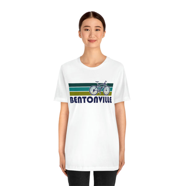 Bentonville T-Shirt - Retro Mountain Bike Adult Unisex Bentonville, Arkansas T Shirt