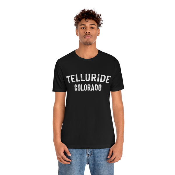 Telluride, Colorado Shirt - Paint Text Unisex Telluride T-Shirt