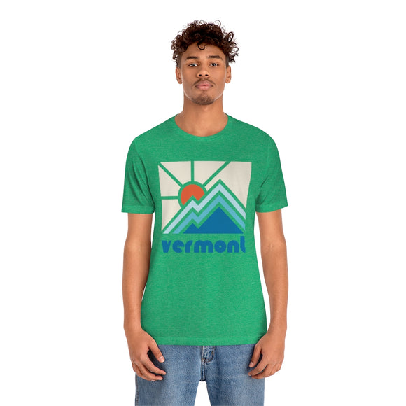Vermont Shirt, Vermont Retro T-Shirt, Colorful Vermont tee, Vermont Mountain Shirt