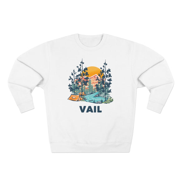 Premium Vail Sweatshirt - Unisex Premium Crewneck Vail, Colorado Sweatshirt