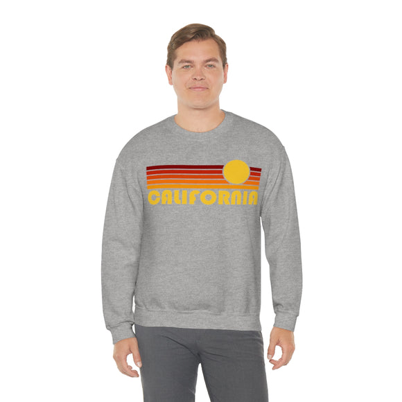California Sweatshirt - Retro Sunset Unisex