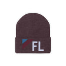 Florida Beanie - Adult Embroidered Retro Florida Knit Hat-17