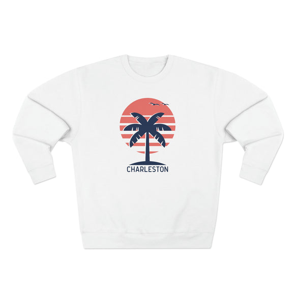 Premium Charleston, South Carolina Crewneck Sweatshirt - Retro Unisex Sweatshirt