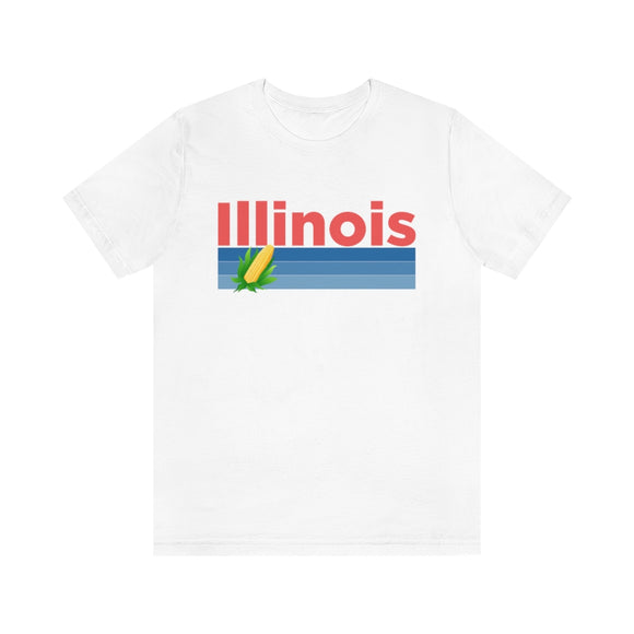 Illinois T-Shirt - Retro Corn Unisex Illinois Shirt