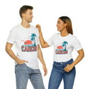 Cancun, Mexico T-Shirt - Retro Palm Tree & Beach Unisex Cancun Shirt-22