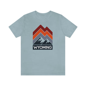 Wyoming T-Shirt - Retro Mountain Unisex Wyoming Shirt