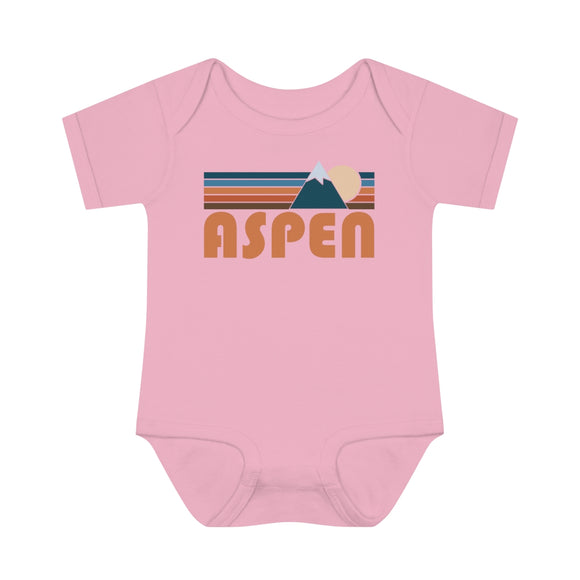 Aspen Baby Bodysuit - Retro Mountain Aspen, Colorado Baby Bodysuit