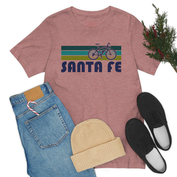 Santa Fe T-Shirt - Retro Mountain Bike Adult Unisex Santa Fe, New Mexico T Shirt
