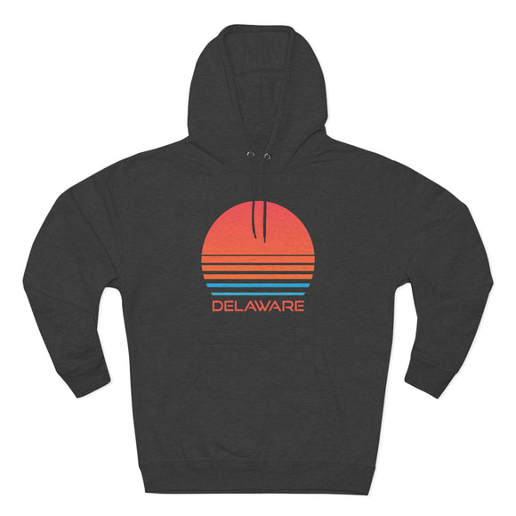 Premium Delaware Hoodie - Retro 80s Unisex Sweatshirt