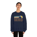 Bend, Oregon Sweatshirt - Fall Retro Mountain Unisex Crewneck Bend Sweatshirt-26