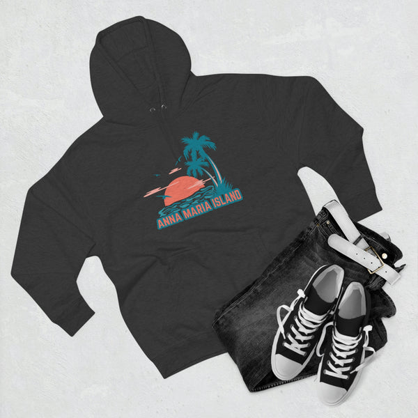 Premium Anna Maria Island, Florida Hoodie Hoodie - Palm Tree Unisex Sweatshirt