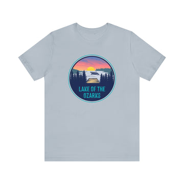Buy light-blue Lake of the Ozarks, Missouri T-Shirt - Adult Unisex Tee