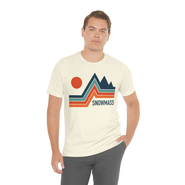 Snowmass, Colorado T-Shirt - Retro Mountain Unisex Snowmass Shirt