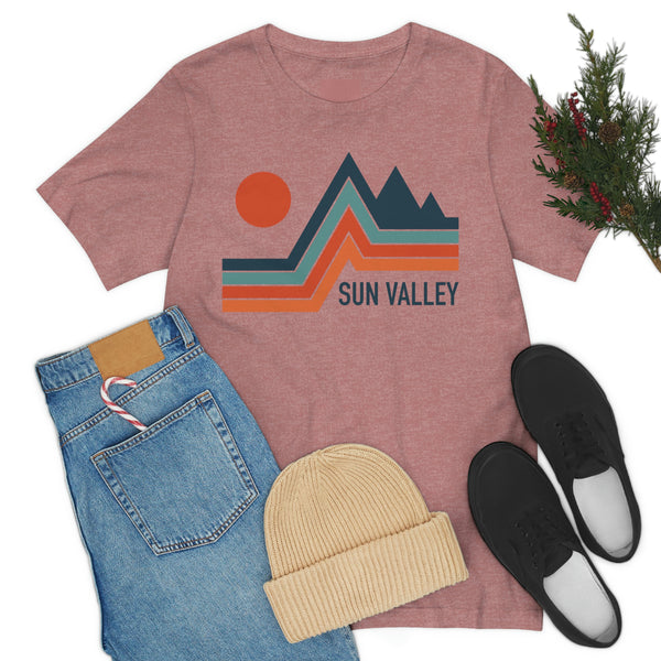 Sun Valley, Idaho T-Shirt - Retro Mountain Unisex Sun Valley Shirt