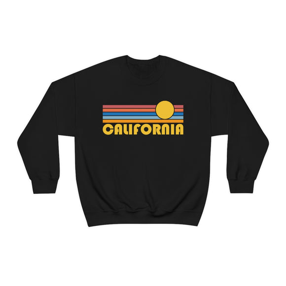 California Sweatshirt - Retro Sunrise Unisex