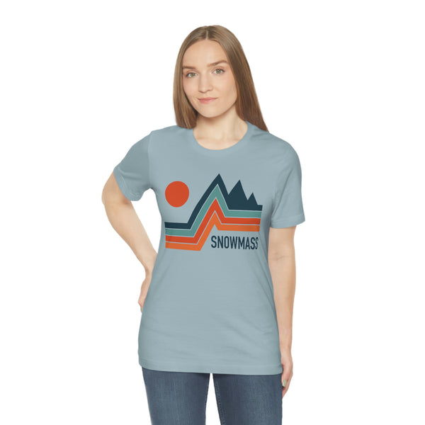 Snowmass, Colorado T-Shirt - Retro Mountain Unisex Snowmass Shirt