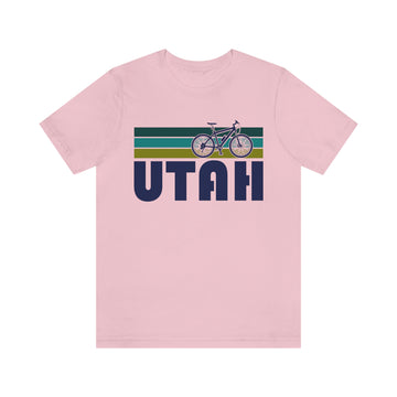 Buy pink Utah T-Shirt - Retro Mountain Bike Adult Unisex Utah T Shirt