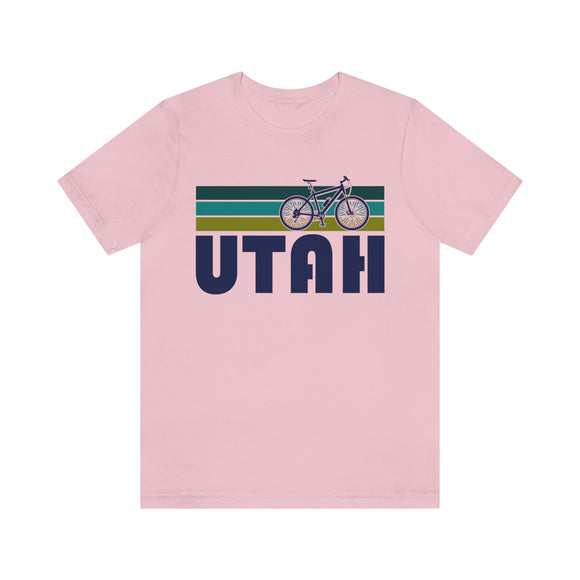 Utah T-Shirt - Retro Mountain Bike Adult Unisex Utah T Shirt