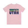 Utah T-Shirt - Retro Mountain Bike Adult Unisex Utah T Shirt