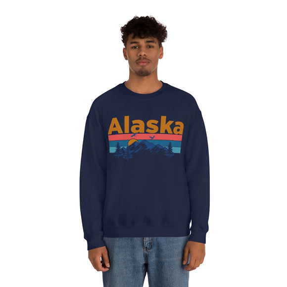 Alaska Sweatshirt - Mountain & Birds Unisex