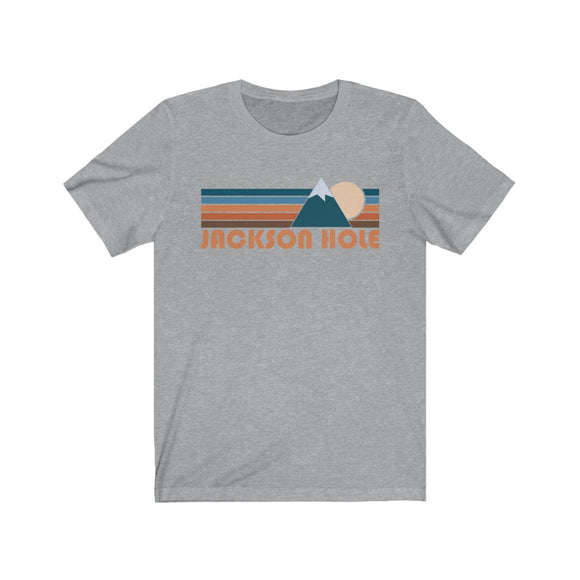 Jackson Hole, Wyoming T-Shirt - Retro Mountain Adult Unisex Jackson Hole T Shirt