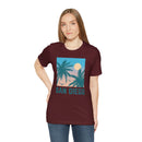 San Diego, California T-Shirt - Retro Palm Tree & Beach Unisex San Diego Shirt-101