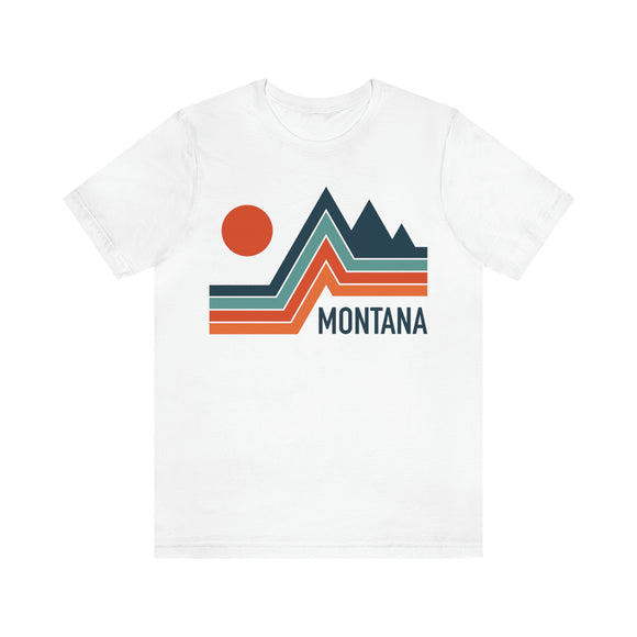 Montana T-Shirt - Retro Mountain Unisex Montana Shirt