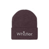 Whistler BC, Canada Beanie Snowflake - Embroidered Whistler Knit Hat