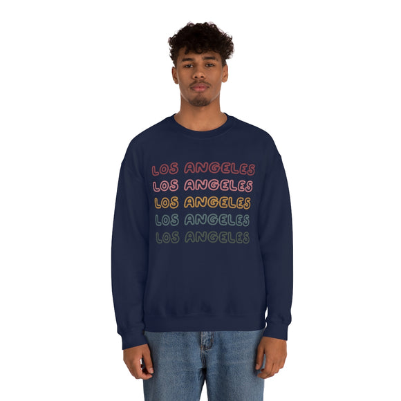 Los Angeles, California Sweatshirt - Retro Five Color Unisex